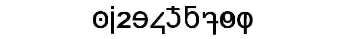 minuscule digits font